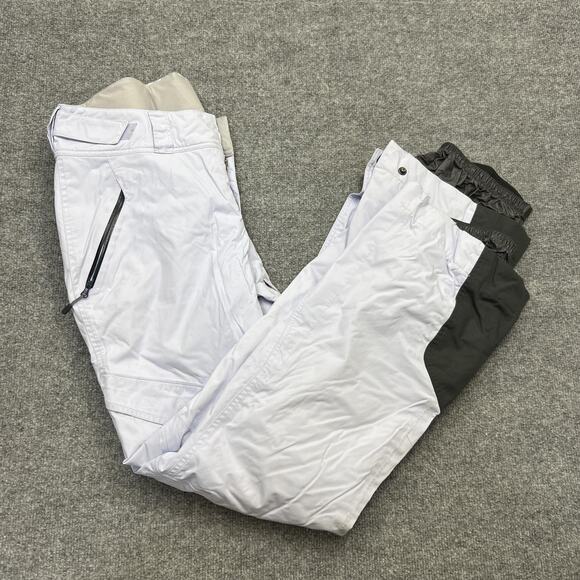 Mountain Hardwear Snow Pants Women M/L White RECCO Insulated Ski Water Resistant - Picture 7 of 16